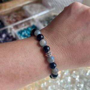 Black Tourmaline & Labradorite Psychic Protection Bracelet