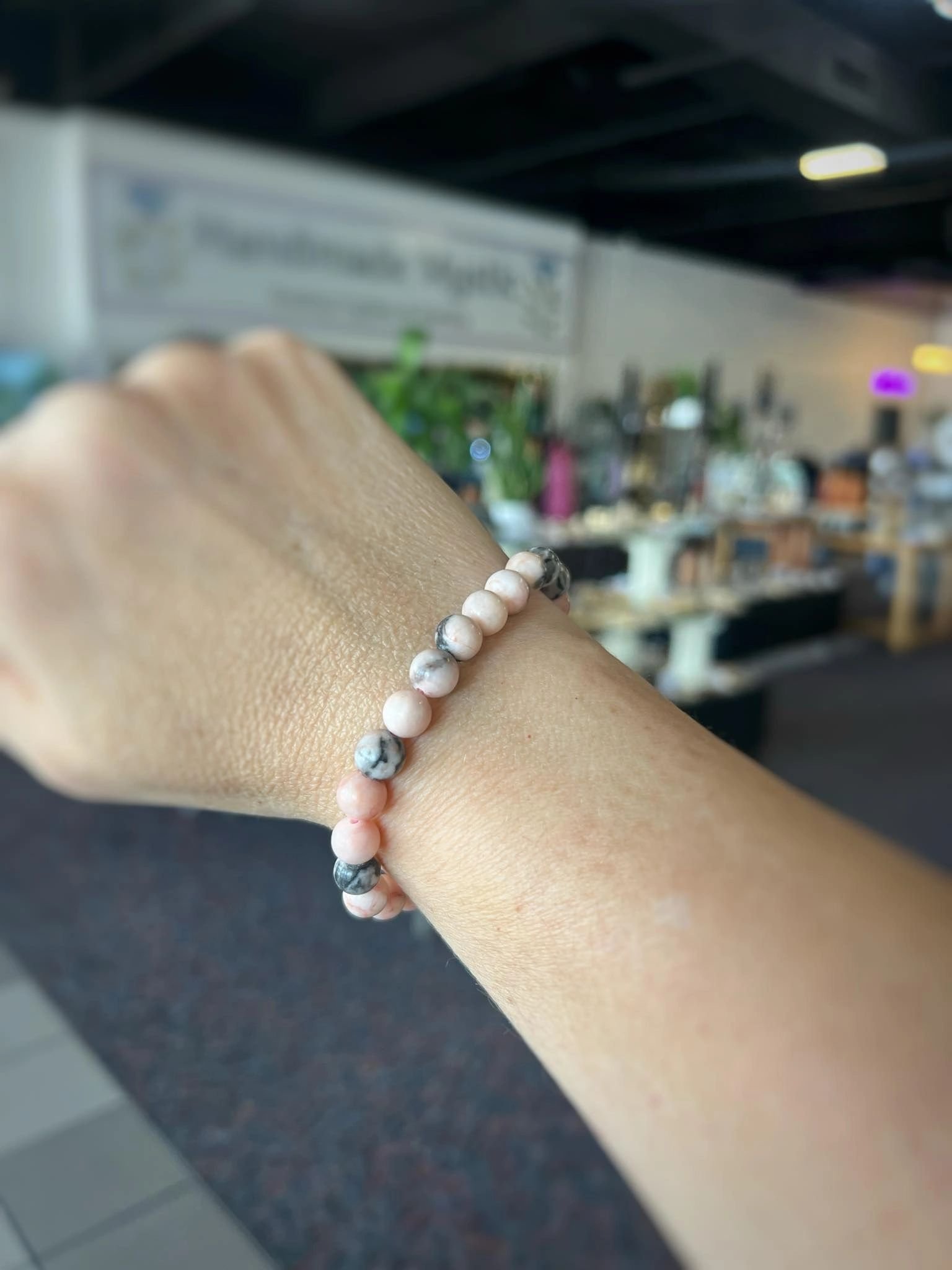 Pink Zebra Jasper Bracelet