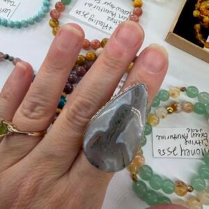 Moss Agate Ring • Size 7