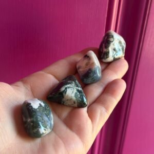 Moss Agate Tumbled Stone
